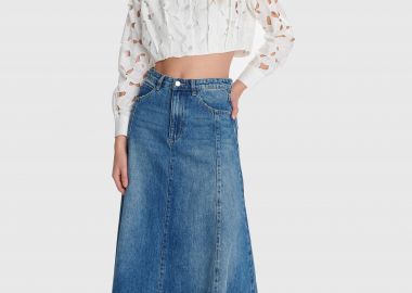 Πουκάμισο κροπ με δαντέλα   - 5206634930828 -  - 